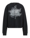 Acne Studios Franzisko Devil Logo Cotton Sweatshirt In Black