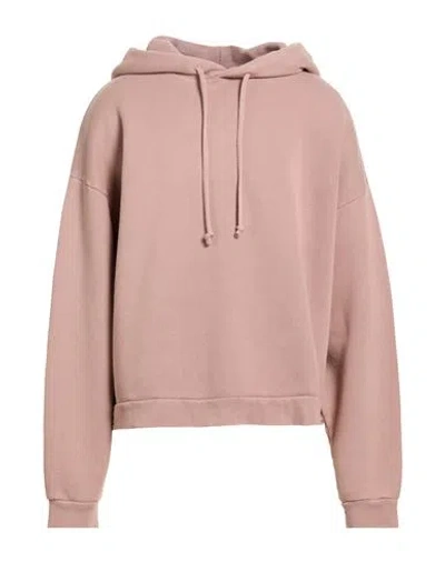 Acne Studios Man Sweatshirt Blush Size S Cotton In Pink