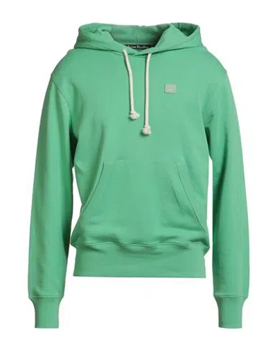 Acne Studios Man Sweatshirt Green Size L Cotton