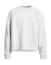 Acne Studios Man Sweatshirt Light Grey Size S Cotton In Gray