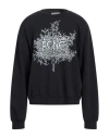 Acne Studios Franzisko Devil Logo Cotton Sweatshirt In Blue