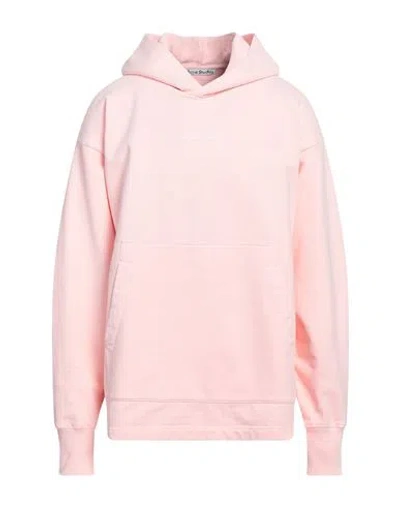 Acne Studios Man Sweatshirt Pink Size L Cotton