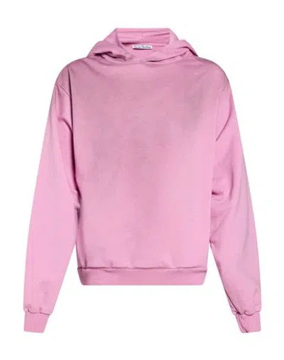 Acne Studios Man Sweatshirt Pink Size Xxs Cotton, Polyester