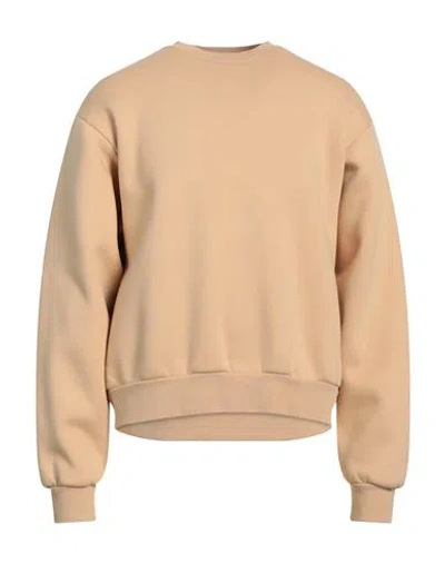 Acne Studios Man Sweatshirt Sand Size Xs Cotton, Polyester In Beige