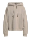 Acne Studios Man Sweatshirt Taupe Size L Cotton In Grey