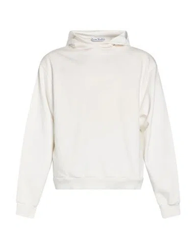Acne Studios Man Sweatshirt White Size Xxs Cotton, Polyester