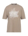 Acne Studios Man T-shirt Beige Size S Cotton