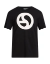Acne Studios Everest Logogram T-shirt In Black