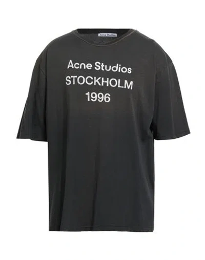 Acne Studios Faded Black Cotton Blend T-shirt Men