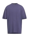 Acne Studios Man T-shirt Dark Purple Size Xxs Cotton