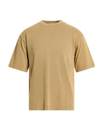 Acne Studios Man T-shirt Mustard Size M Cotton In Brown
