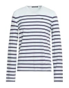 Acne Studios Man T-shirt Sky Blue Size L Cotton, Elastane In Multi