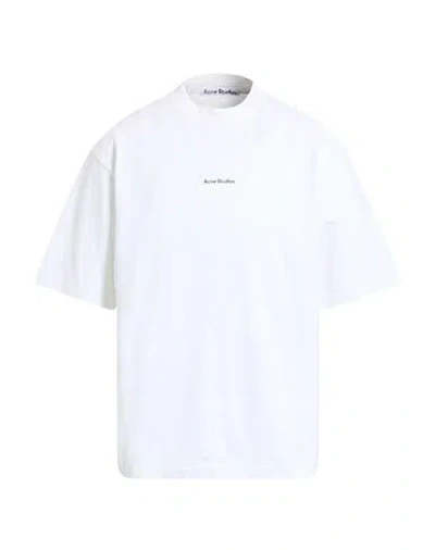 Acne Studios Exford U Logo-print Organic Cotton-jersey T-shirt In White