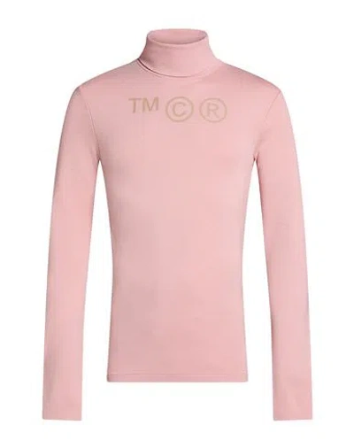 Acne Studios Man T-shirt Pink Size L Viscose, Nylon, Elastane