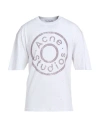 Acne Studios Man T-shirt White Size L Cotton, Polyester