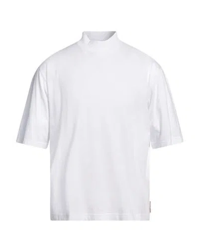 Acne Studios Man T-shirt White Size Xs Cotton