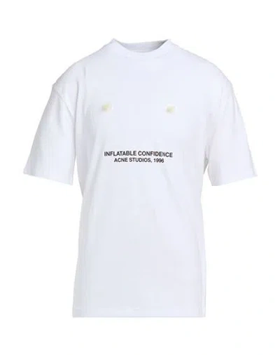 Acne Studios Man T-shirt White Size Xxs Cotton