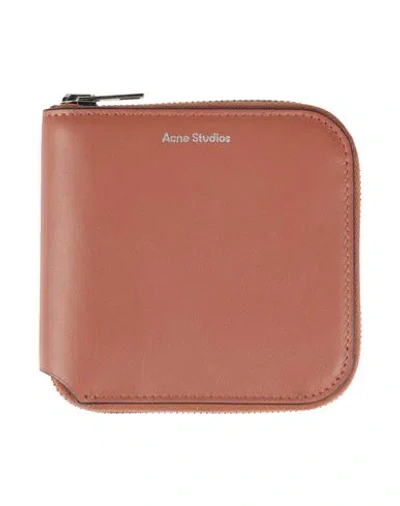 Acne Studios Man Wallet Tan Size - Cow Leather In Brown