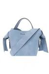 Acne Studios Musubi Mini Shoulder Bag In Light Blue