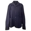 Acne Studios Media Work Jacket In Navy Blue Cotton In Blue