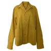Acne Studios Media Work Jacket In Yellow Cotton In Yellow