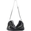 Acne Studios Medium Camero Leather Shoulder Bag In Black