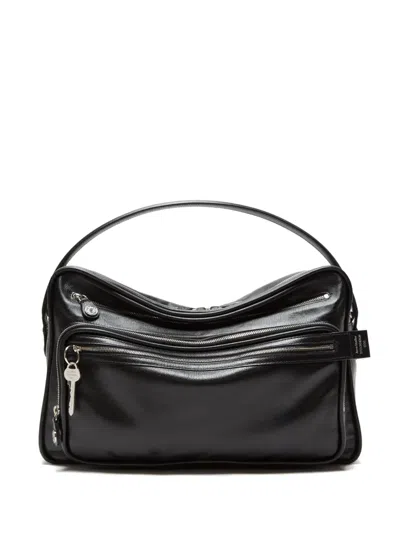Acne Studios Black Camero Camera Shoulder Bag In 900 Black