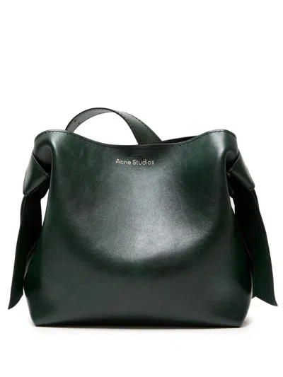 Acne Studios Musubi Medium Shoulder Bag In Green