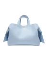 Acne Studios Medium Musubi Tote Bag In Baby Blue,brown