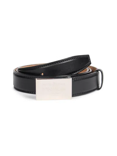 Acne Studios Men's 1996 Logo Plaque Belt In Black