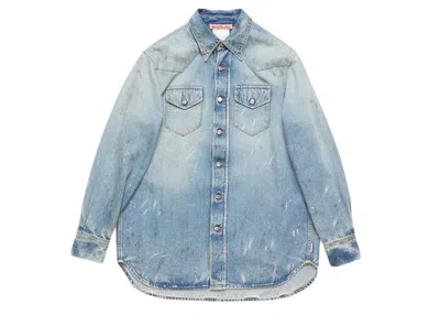 Pre-owned Acne Studios Men's  Denim Relaxed Fit Shirt In Light Blue