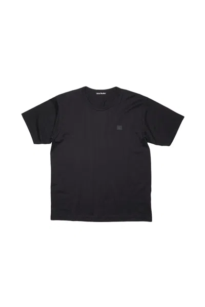 Pre-owned Acne Studios Men's  Lightweight Nash Face T-shirt In Black