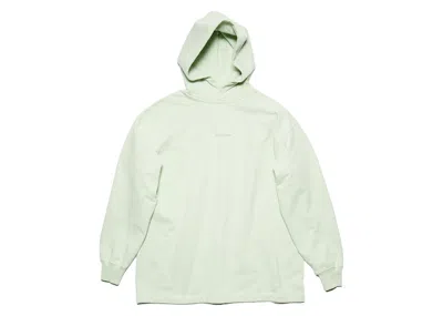 Pre-owned Acne Studios Men's  Stamped Logo Hoodied Sweatshirt In Pastel Green