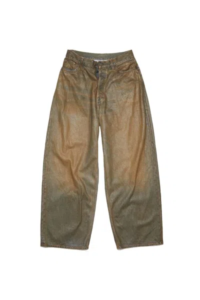 Pre-owned Acne Studios Men's  Super Baggy Fit Jeans 2023 In Blue/beige In Multi