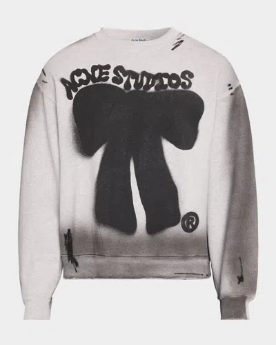 Acne Studios Men & Apos;s Fransiska Cotton Sweatshirt In Black