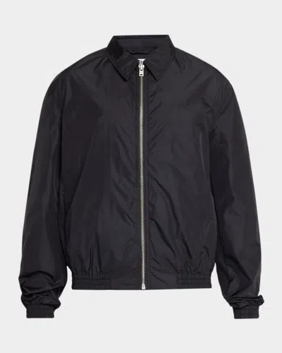 Acne Studios Men & Apos;s Nylon Logo Shirt Jacket In Black