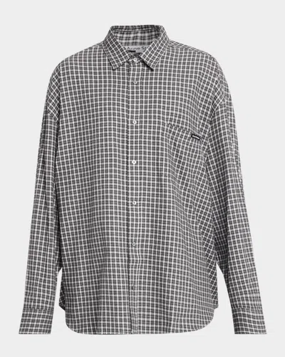 ACNE STUDIOS MEN & APOS;S SOFFIA CHECK FLANNEL BUTTON-DOWN SHIRT