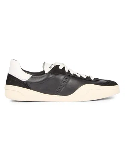 Acne Studios Men's Bars Drago Leather & Suede Low-top Sneakers In Black