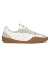 Acne Studios Men's Bars M Leather Low-top Sneakers In White Brown