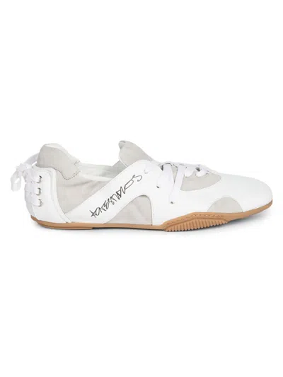 Acne Studios Men's Bilaria Up M Leather Low-top Sneakers In White
