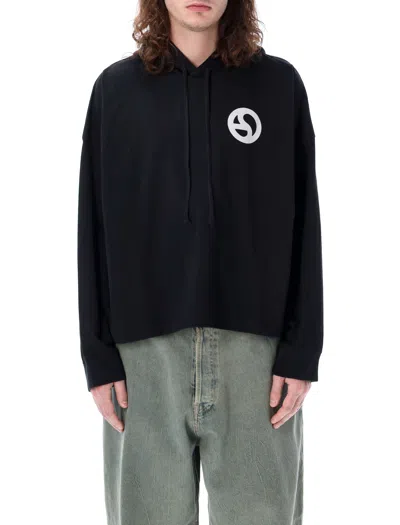 Acne Studios Men's Black Logo Hoodie From  For Ss24 Collection