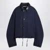 Acne Studios Blue Twill Jacket Men In Blue