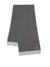 Acne Studios Fringed Scarf In Gray