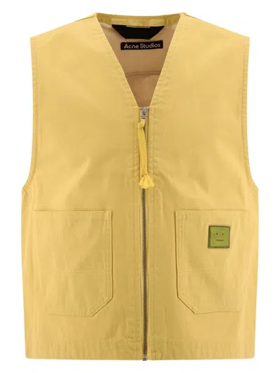 ACNE STUDIOS MEN'S CANVAS VEST JACKET