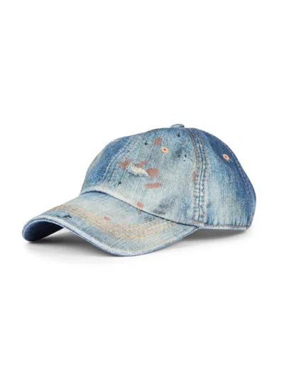 Acne Studios Men's Carily Baseball Cap In Blue