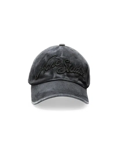 Acne Studios Men's Carliy Venice Baseball Cap In Black