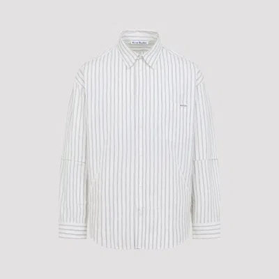 Acne Studios Men's Classic Cotton Shirt In White