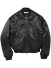 Acne Studios Bomber Jacket Logogram In Black