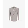 Acne Studios Mens Cold Grey Jaspel Relaxed-fit Single-breasted Woven-blend Blazer In Cold Grey