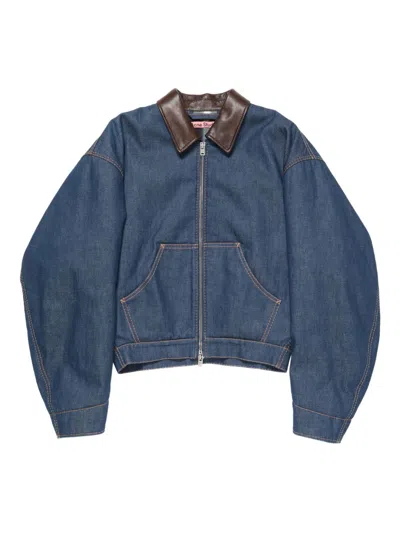 ACNE STUDIOS ACNE STUDIOS MEN COLLETTO CONTRASTO GIUBBINO JEANS